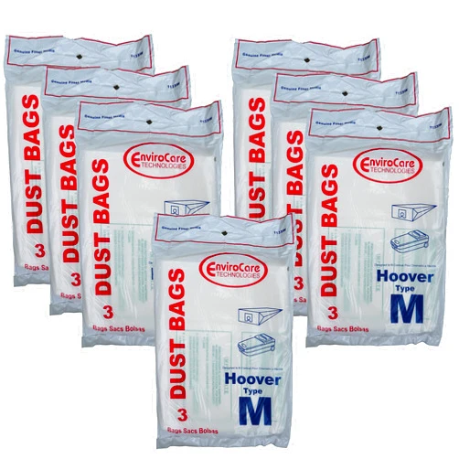 EnviroCare 21 Hoover Dimension Canister Type M Vacuum Dust Bags, Fits all Dimension Vacuum Cleaners, HO-4010037M, 4010037M, H4010037M, 4010037, S3273, S3275, S3277, S3471, S3491, S3493, S3623