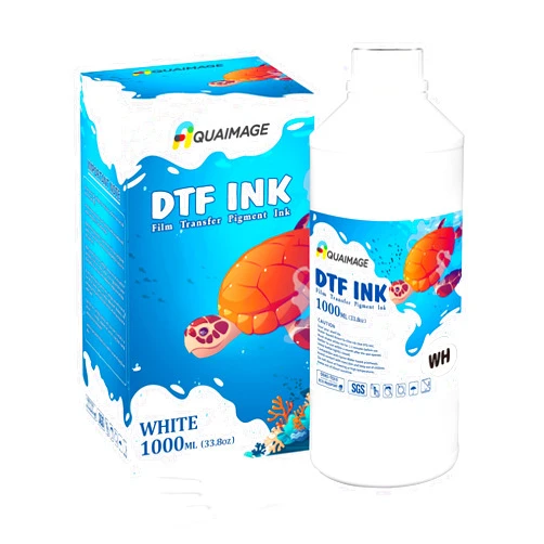 Aquaimage Premium DTF White Ink-DTF Transfer Ink for PET Film Refill Ink for Epson ET-8550, XP-15000, XP600, I3200, L1800, Premium DTF White Ink Direct to Film Heat Transfer Printing(1000ml 33.8oz)
