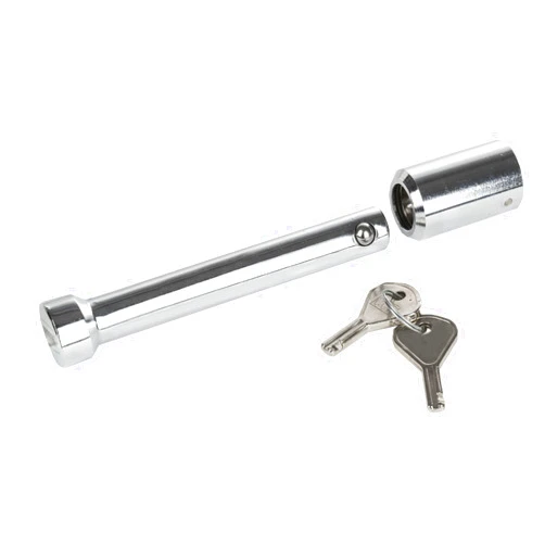 Reese 7070700 Class V DogBone Style Receiver Trailer Hitch Lock, Fits 2-1/2 Inch Square Receiver, 5/8 Inch Pin Diameter, Professional, Chrome