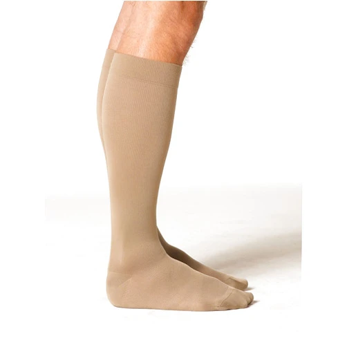 Sigvaris Midtown Microfiber 823CXLM32-S 30-40 mmHg Midtown Microfiber Mens Closed Toe Knee Highs with Silcone Beaded Grip-Top44;