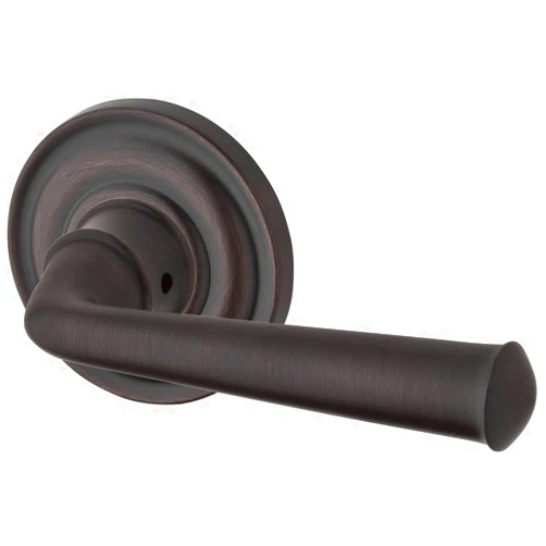 Baldwin PV.FED.TRR Federal Privacy Leverset with Traditional Round Rose, Venetian Bronze