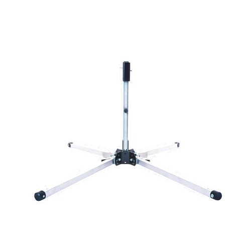 Eastern Metal Signs & Safety Galvanized Steel Compact Roll-up sign Stand, Standard Base, Short Leg, Kick-Lever Leg-Release, Spin-Handle for Roll-Up Sign Attachment