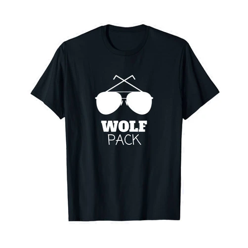 DTPDesign Groomsmen Gifts Bachelor Team Wolf Pack Funny Grooms Shirts T-Shirt