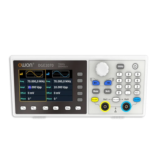 Abestop DGE2070 Arbitrary Waveform Generator Dual-Channel 70 MHz Generator 14 Bits Vertical Resolution with 3.6”LCD