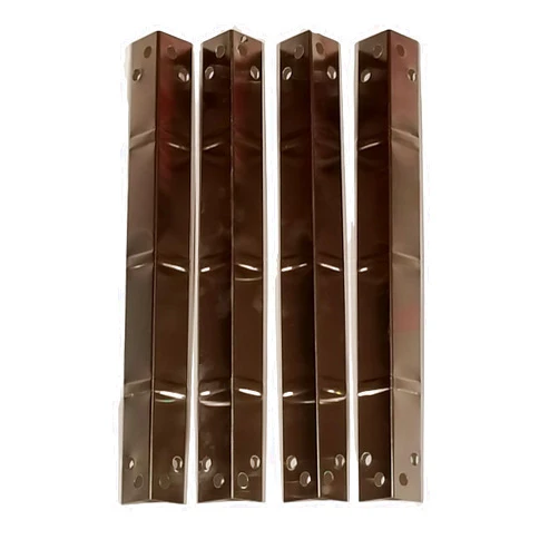 Outdoor Bazaar Set of Four Stainless Steel Heat Plate Replacements for Backyard Gas Grill Models GBC1646W, GBC1646WS, GBC1646WPF, BY16-101-003-05, GBC1646WRS, WM16-GBC1646WRS, GBC1646WRBD-C, GBC1646WPFD-C, 55-24-836