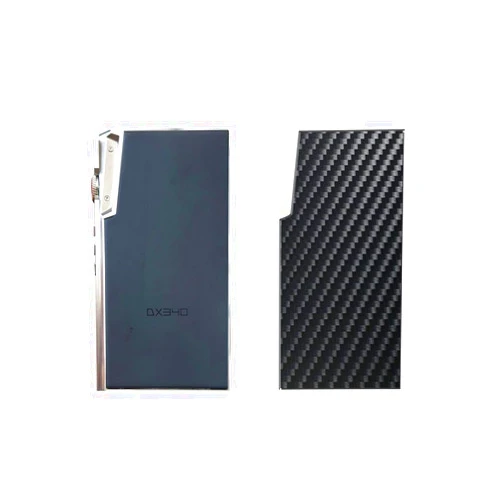 Generic Puccy 2 Pack Back Protector Film, compatible with iBasso Audio DX340 Black Carbon Fiber Guard Cover （ Not Tempered Glass Front Screen Protectors ）