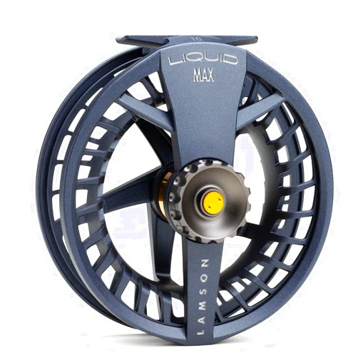 Lamson Liquid Max Saltwater Fly Reel, die cast Aluminum, Waterproof Drag, 6/7/8/9/10/11 Weights