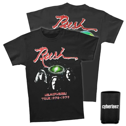 Cyberteez Rush Hemispheres Tour 1978 T-Shirt