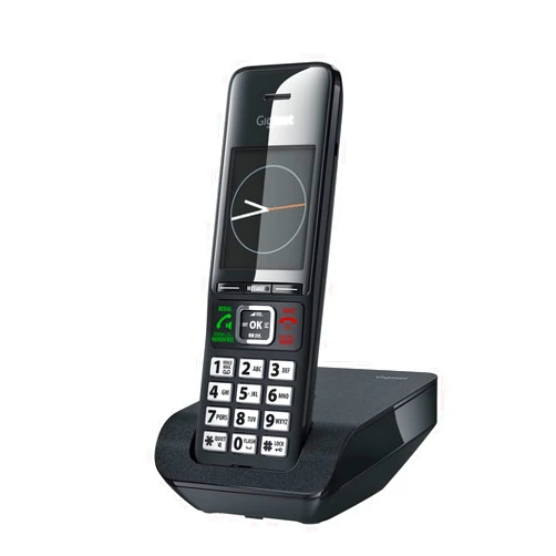 Gigaset Comfort 552 - Elegant Cordless Phone for DECT Base - Made in Germany - Hands-Free Function - Big Phone Book, Titanium-Black