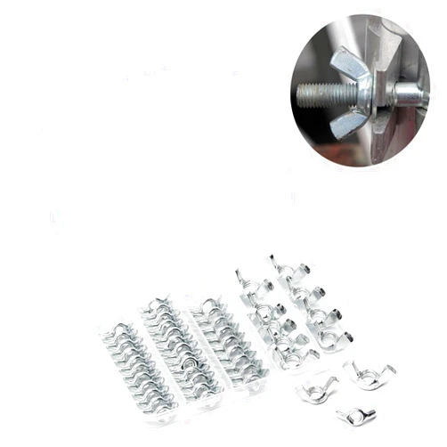 MroMax 45Pcs Wing Nuts Assorted Kit, 1/4