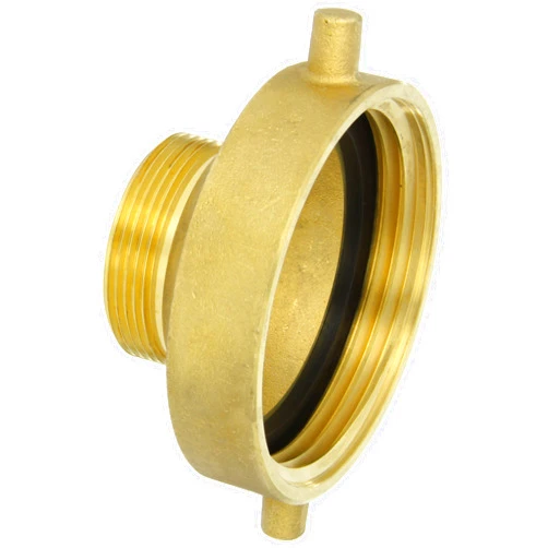 Dixon Valve HA4025F Brass Fire Equipment, Hydrant Adapter with Pin Lug, 4