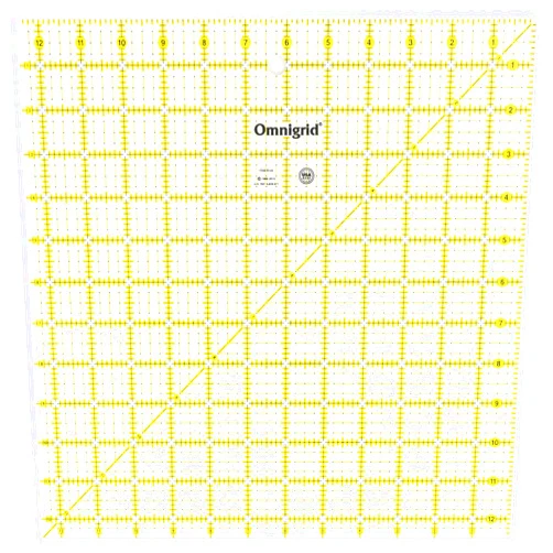 Omnigrid R125 Quilter's Square, 12-1/2 x 12-1/2-Inch