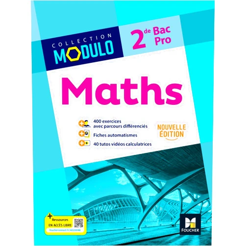 French Edition by Denise Laurent (Author), Hervé Gabillot (Author), Sarah Bouyanzer (Author), Marie-Pierre Bouteiller (Author), Fabien Auchère (Author), Ludivine Druel-Lefebvre (Author), Laurent Breitbach (Author) & 4 more Modulo - MATHS - 2de Bac Pro - Ed. 2024 - Livre élève