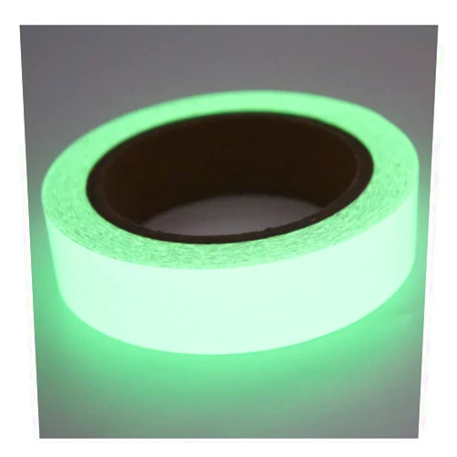 Furnrubden Glow in The Dark Tape, Neon Fluorescent Glow Tape, Halloween Glow Gaffer Duct Tape for photoluminescent Safety Egress Markers Stairs, Walls, Steps - 1 Inchx30 FT