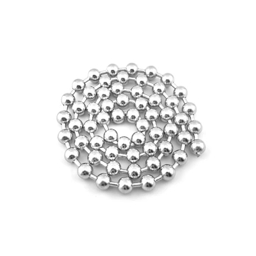 Glory Qin 12mm Stainless Steel Ball Chains & 5 Matching connectors