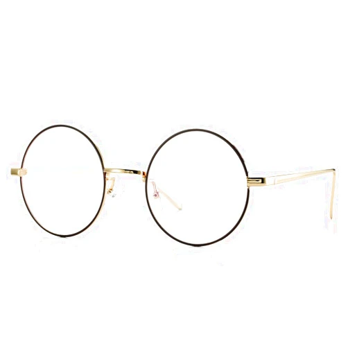 Pro Acme Retro Round Metal Frame Clear Lens Glasses Non-Prescription