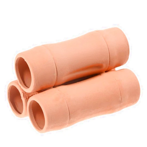 Saim Aquarium Ceramic Shrimp Tube Decoration Betta Fish Shelter Hiding Breeding Cave with 3 Fish Decorations for Fish Tank Aquarium