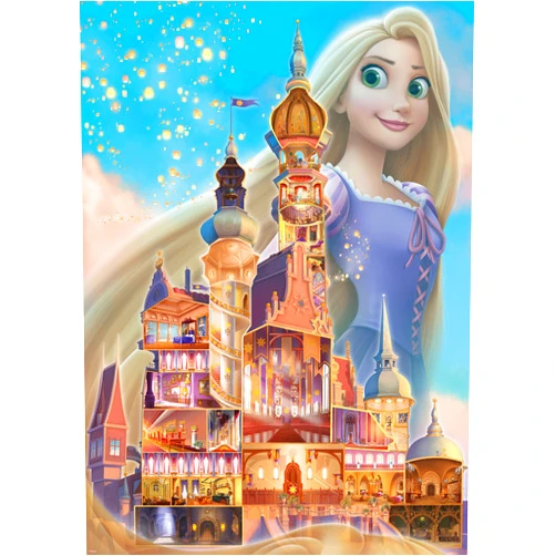 Ravensburger Disney Castle Collection - Rapunzel Themed 1000 Piece Jigsaw Puzzle | Unique Softclick Technology | Engaging Imagery | Perfect for Disney Fans | Item 17336