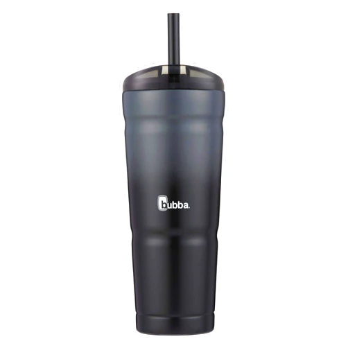 Bubba Envy S Vacuum-Insulated Stainless Steel Tumbler with Lid and Straw, 24oz Reusable Iced Coffee or Water Cup, BPA-Free Travel Tumbler, Licorice
