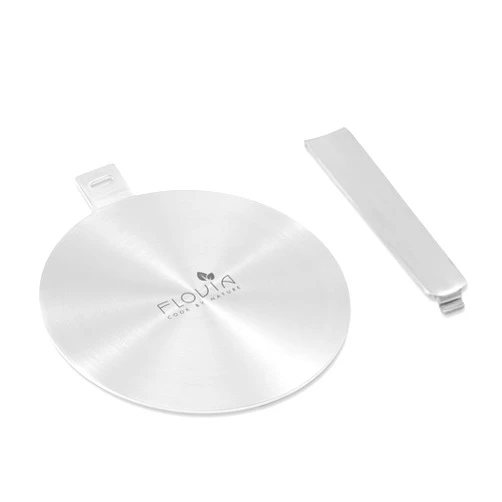 FLOVIA COOK BY NATURE 9.45inch Stainless Steel Induction Adapter Plate Heat Diffuser for Induction Electric Gas Glass Cooktop