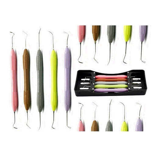DAONEG AAProTools Silicone Handle Dental Composite Filling Instruments Kit 5pcs Tools DN-2285