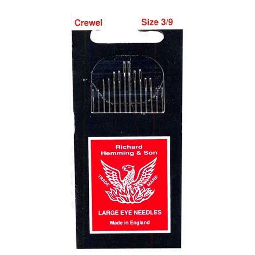 Colonial Needle HW235-3-9 Richard Hemming Embroidery/Crewel Needle, Size 3-9