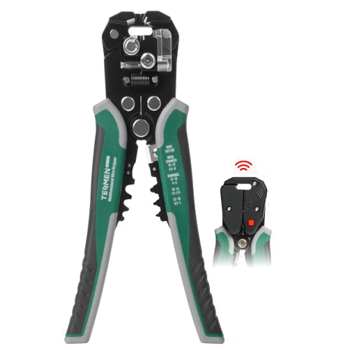 TESMEN TWS-322 Self Adjusting Wire Stripper with Non-Contact Voltage Detection, 4-in-1 Automatic Wire Stripper Tool, Universal Wire Cutters and Crimping Tool, for 10-24 AWG Electrical Wire