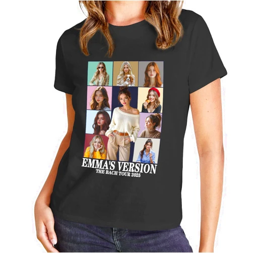 Gypsophila Custom T Shirt for Women, Customized Cotton Tshirts, Personalized Shirt Design Your Own Text Or Photo