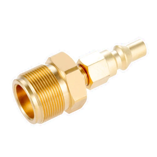Gohantee Propane Brass Adapter Quick Connect Fitting 1/4