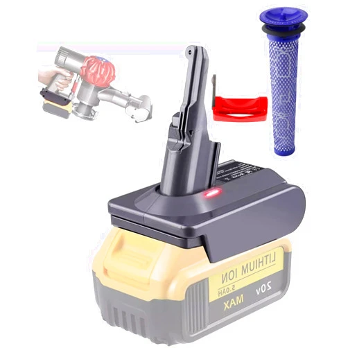 MAKBOS for Dyson V7V8 for Dewalt 20V60V Battery Adapter,for Dyson V7V8 Series V7V8 Absolute V7V8 Animal V7V8 Fluffy V7V8 Motorhead