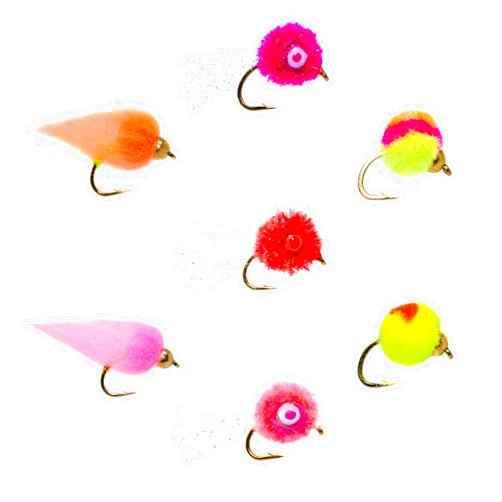 Outdoor Planet Favorite Fly Fishing Flies Kit Fly Assortment Trout Bass Fishing | Dry Flies, Wet Flies, Nymphs, Hopper, Caddis, Worm | Trout, Bass, Steelhead Fishing