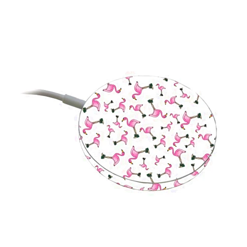 MIGHTY SKINS MightySkins Skin Compatible With Apple MagSafe Charger - Cool Flamingo | Protective, Durable, and Unique Vinyl Decal wrap cover | Easy To Apply, Remove, and Change Styles | Made in the USA