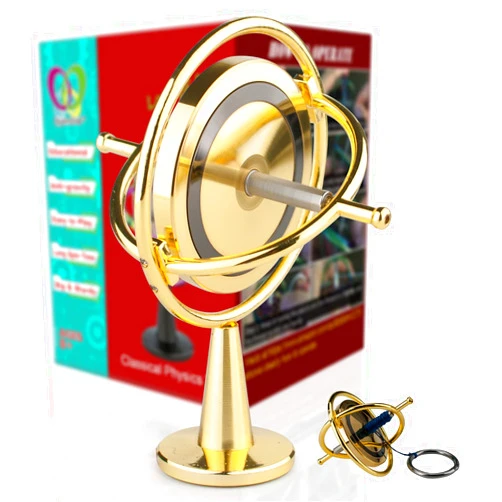 DjuiinoStar Heavy Duty Gyroscope (Solid Metal Rotor): Sturdy and Stable (Provides Good Gaming Experience)! High-End Office Toy, Addictive Science Gear DG-5PRO-04