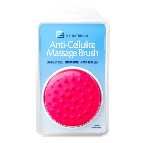 M3 Naturals Cellulite Massager Brush | Anti Cellulite Silicone Body Scrubber - Skin Smoothing Tighten Tone Exfoliate & Firm Skin Use on Scalp Skin & Muscles | Handheld Body Scrub by M3 Naturals