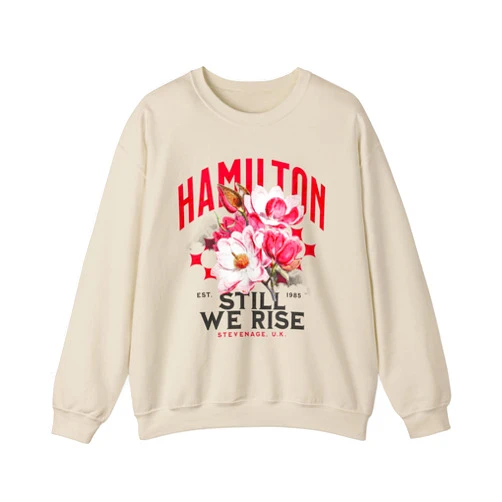 GENERIC Lewis Hamilton Floral Unisex Crewneck Sweatshirt – F1 Racing Apparel | Still We Rise | Stylish and Comfortable Sweatshirt