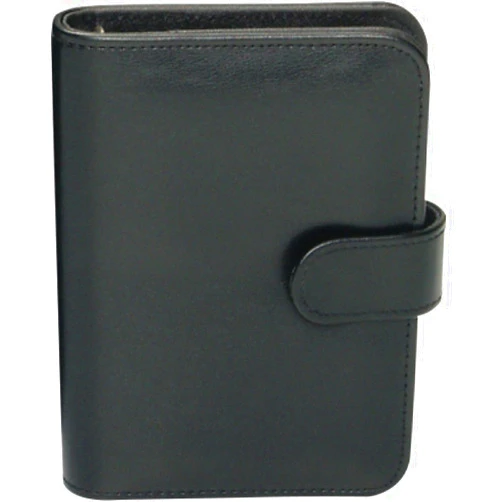 Bind17501 Systemplaner A7 FINEtouch Kunstleder schwarz Terminplaner Ordner 14 x 11,5 x 3 cm mit System-Einsteckkalender 1 Woche = 2 Seiten Planer mit Druckverschluss Kalender - 25.04.2019