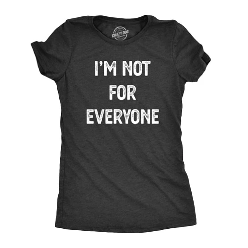Crazy Dog T-Shirts Womens Sarcastic T Shirts with Funny Sayings Novelty Graphic Tees for Women