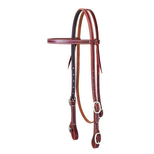 Weaver Leather Working Tack Browband Headstall with Buckle Bit Ends , 5/8