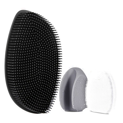 HieerBus Silicone Face Scrubber + Silicone Body Scrubber for Cleansing & Exfoliating-Lather Well,Long Lasting and More Hygienic