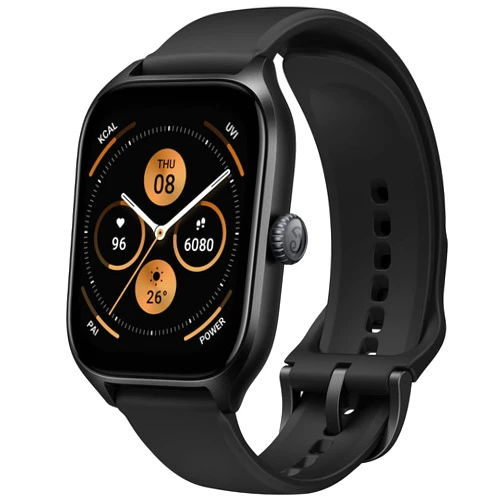 Amazfit GTS 4 Smart Watch for Men, Dual-Band GPS, Alexa Built-in, Bluetooth Calls, 150+ Sports Modes, Heart Rate SPO₂ Monitor, 1.75” AMOLED Display, Health Fitness Watch for Android iPhone, Black Infinite Black