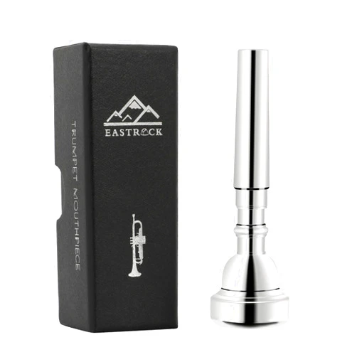 EastRock 3C Trumpet Mouthpiece Silver Plated Bb Trompeta Mouthpiece Trumpet Instrument Accessories Vacuum Packed