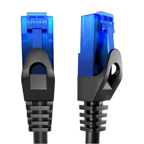 KabelDirekt Network Cable – Transmits Maximum Fiber-Optic Internet Speed – Network, Ethernet & LAN Cable – 30ft – Available in 1-100ft – for Gigabit Networks, Router/Modem, RJ45 (Black/Blue)