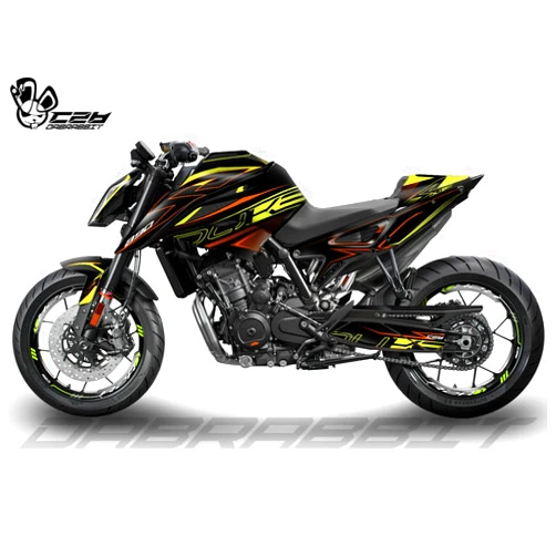 Dabrabbit New Graphic kit for ktm 790 890 duke Graphic Decal Kit (SHR-FY) (890 DUKE - [MATTE])