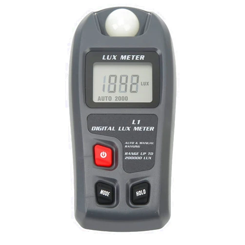 flexman Light Meter, Digital Illuminance Meter, Handheld Ambient Temperature Measurer with LCD Display, Auto Shutdown, Measuring Range 0.1~20000lx, 0.01~20000 Fc (Without Battery)
