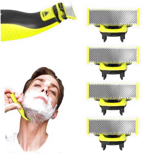 Mami home 4-Pack Replacement Blades Compatible with Phillips Norelco One Blade Replacement Heads | Spare Blades Compatible with Oneblade Replacement Blades for Smooth Shaving