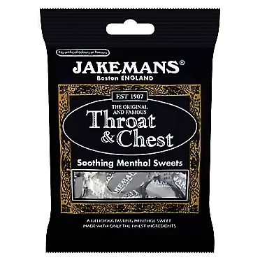 Jakeman's Jakemans - Throat & Chest Menthol Cough Suppressant Lozenges Anise - 100g (pack of 3)