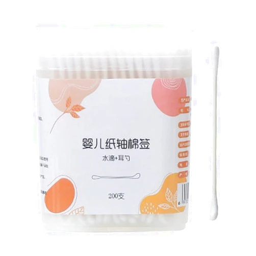 Toddmomy Baby Cotton Swabs 200Pcs Double-Ended Soft Cotton Buds for Ear Cleaning and Personal Care Safe for Infants 2.87 Inch Disposable Swabs