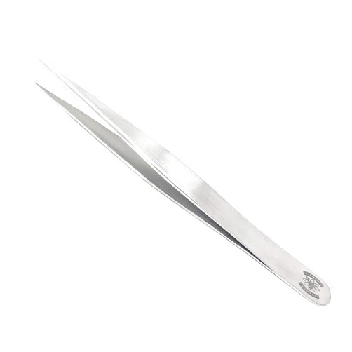 Scientific Labwares High Precision Stainless Steel Lab Tweezers/Forceps with Straight Very Fine Point