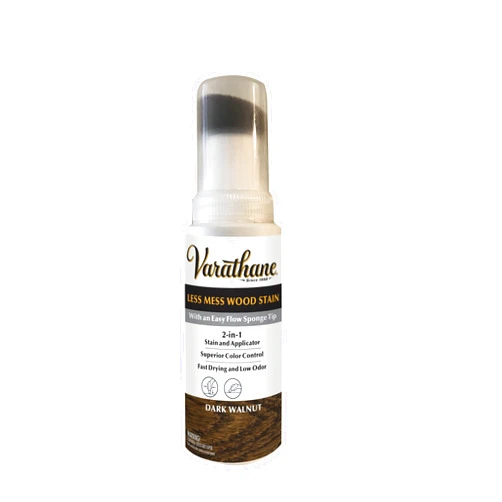 Varathane Less Mess Wood Stain and Applicator, 4 oz, Dark Walnut, (Pack of 1)