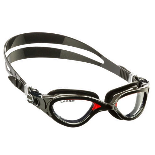 Cressi Adult Comfortable Silicone Swimming Goggles for Indoor Pool and Outdoor Use - Flash: Made in Italy